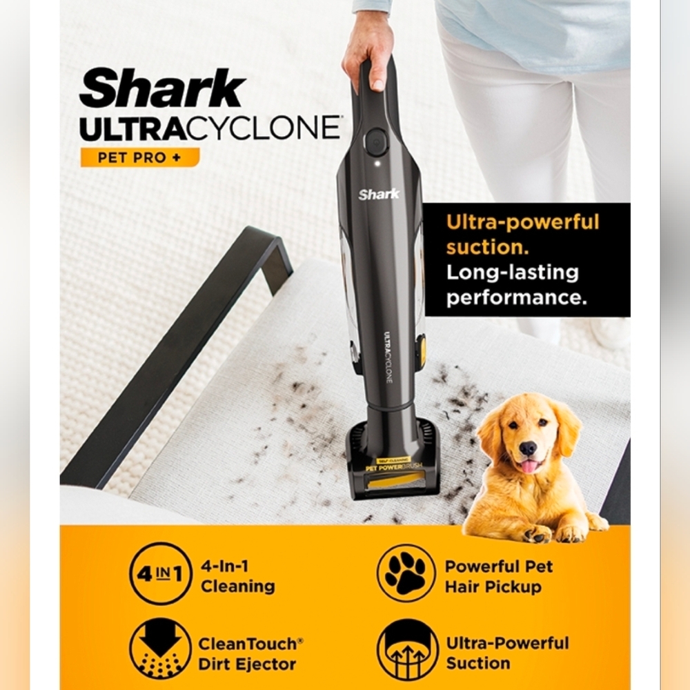 Shark UltraCyclone Pet Pro+ Handheld Vacuum - Black